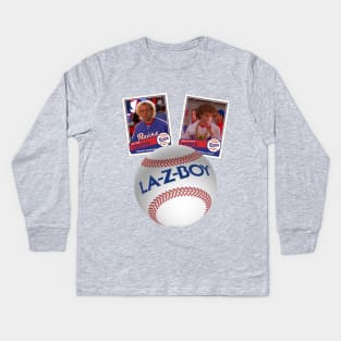 Baseketball Card Design Kids Long Sleeve T-Shirt